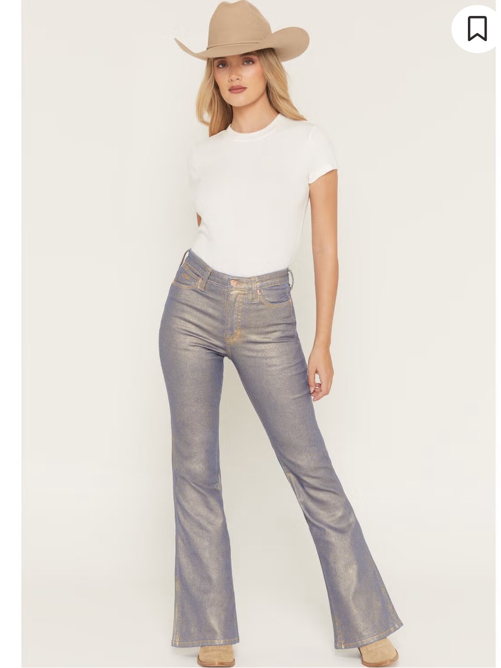 Wrangler X Lainey Wilson Metallic Flare Jeans